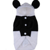 Fleece Panda Ear Hoody Pet Coat